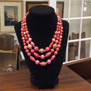 Vintage multi strand 1970s SoHo vibe necklace
